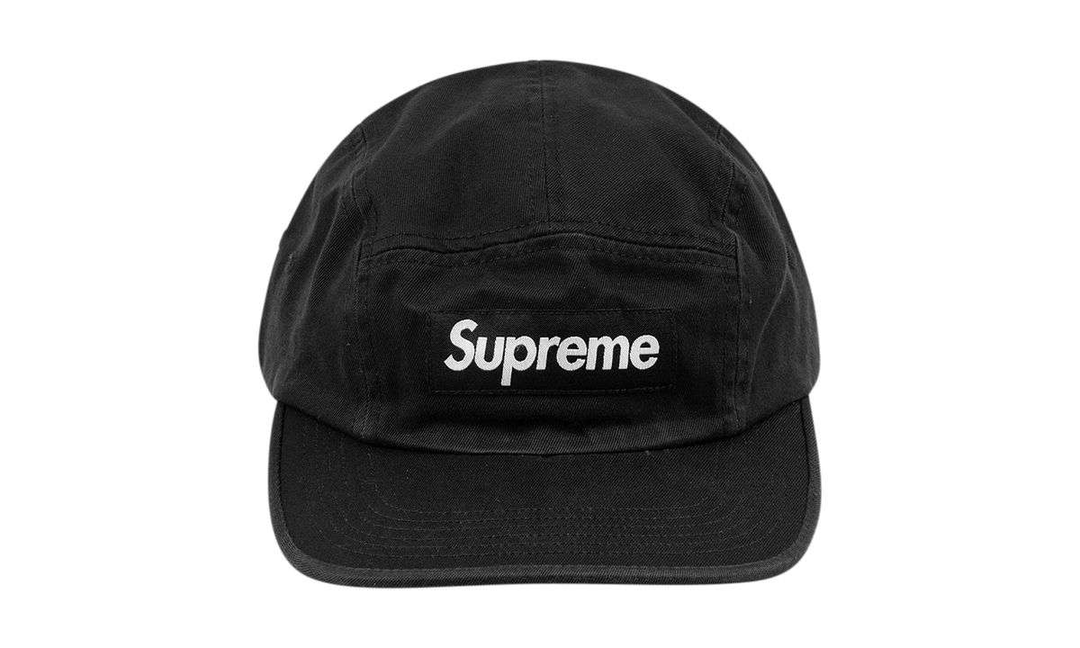 Supreme Washed Chino Twill Camp Cap "FW24 - Black" SU564