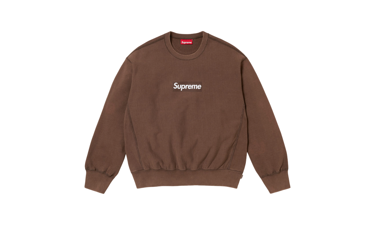 Washed Box Logo Crewneck "SS25 - Brown" SU25139