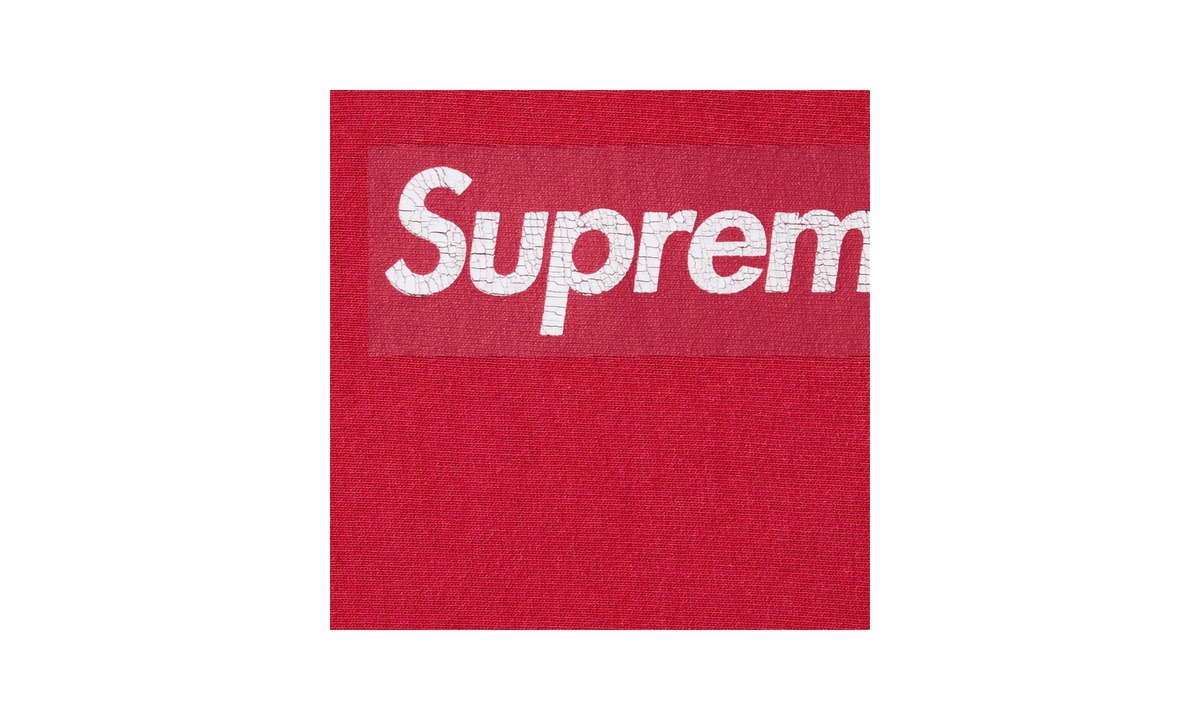 Washed Box Logo Crewneck "SS25 - Red" SU25157