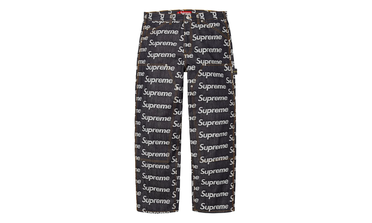 Jacquard Logos Double Knee Denim Painter Jeans "FW25 - Rigid Indigo" SU26912