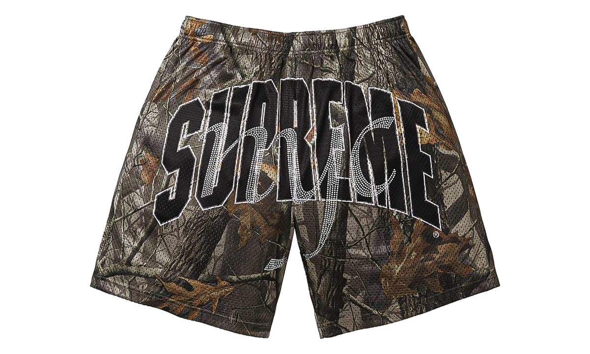 Rhinestone Mesh Short "SS26 - Camo" SU28001
