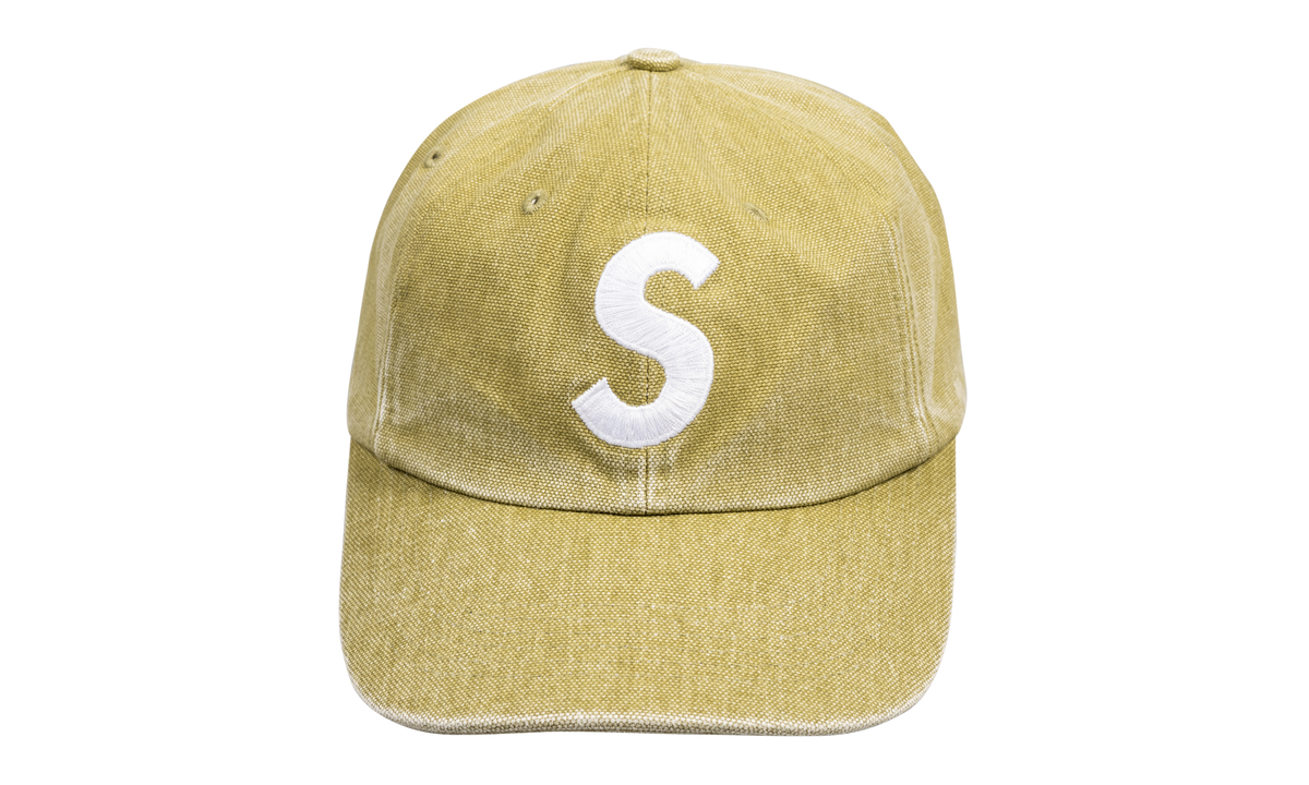 Supreme Pigment Canvas S Logo 6-Panel "Olive" SU23137