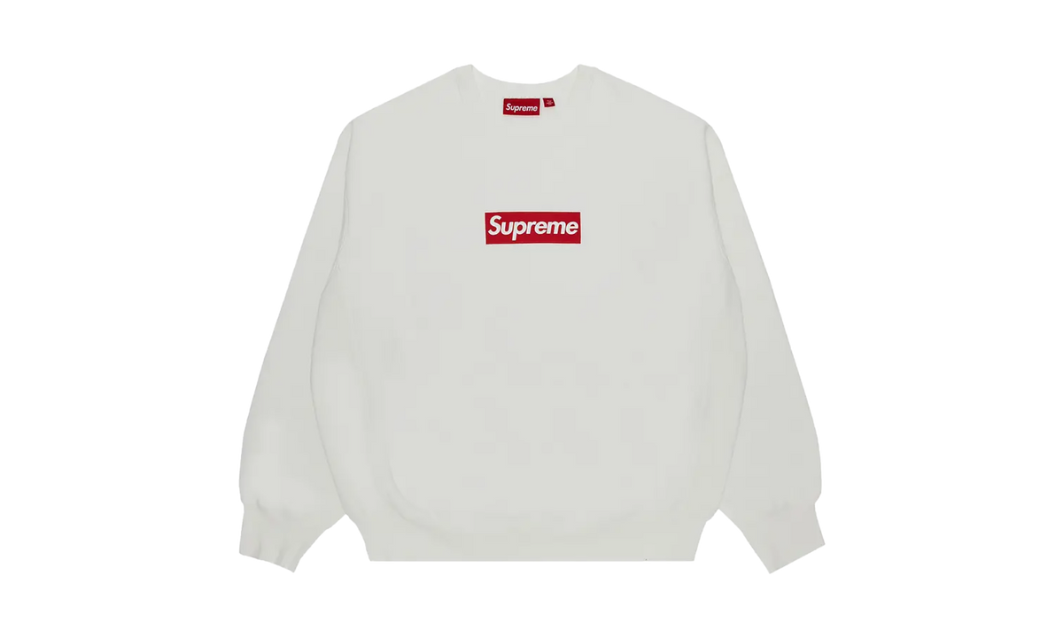 Washed Box Logo Crewneck "SS25 - White" SU26188