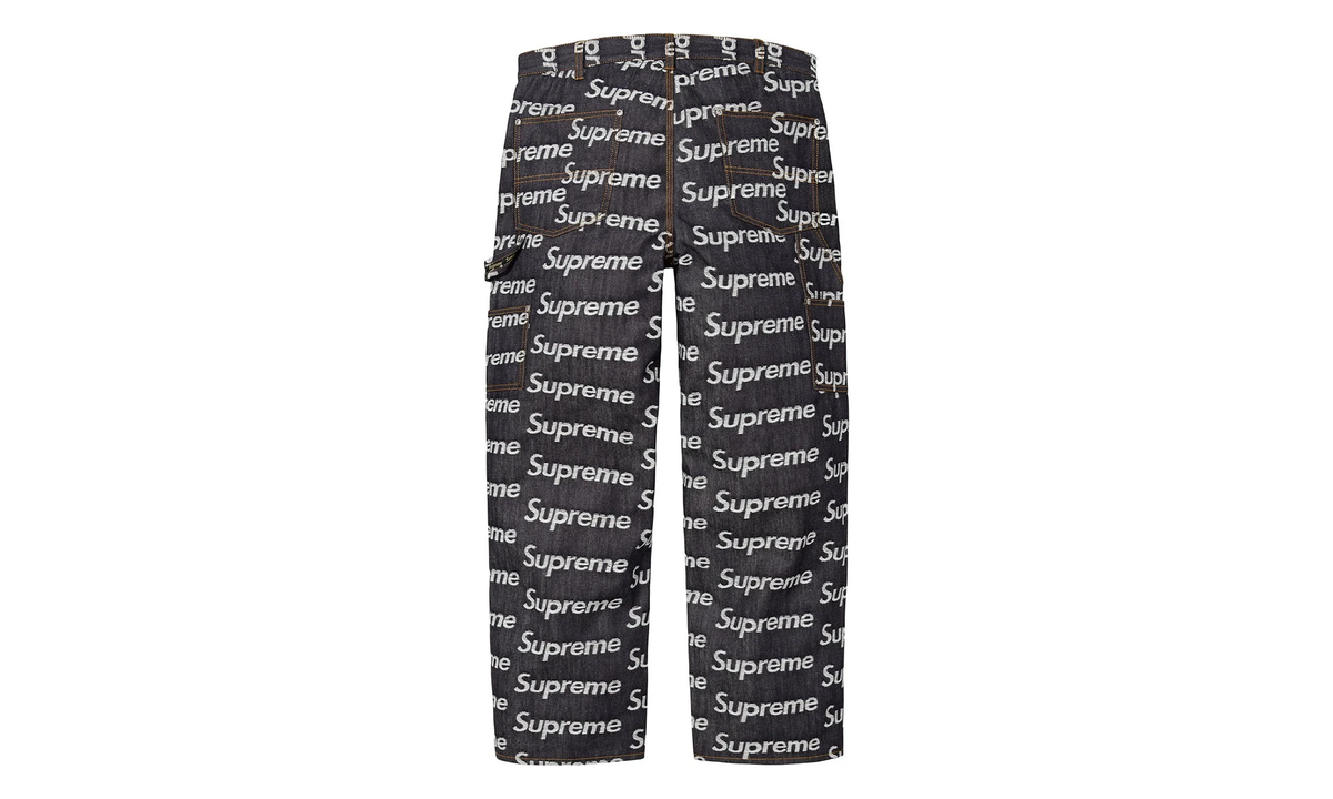 Jacquard Logos Double Knee Denim Painter Jeans "FW25 - Rigid Indigo" SU26912