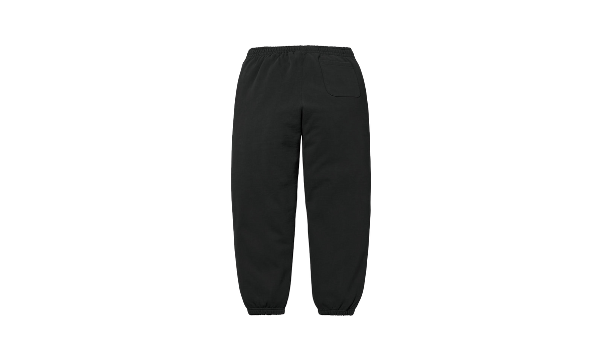 SATIN APPLIQUÉ SWEATPANT "SS24 - Black" SU532
