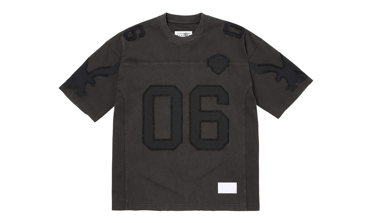 MM6 Maison Margiela Cotton Football Jersey "SS26 - Black" SU27175