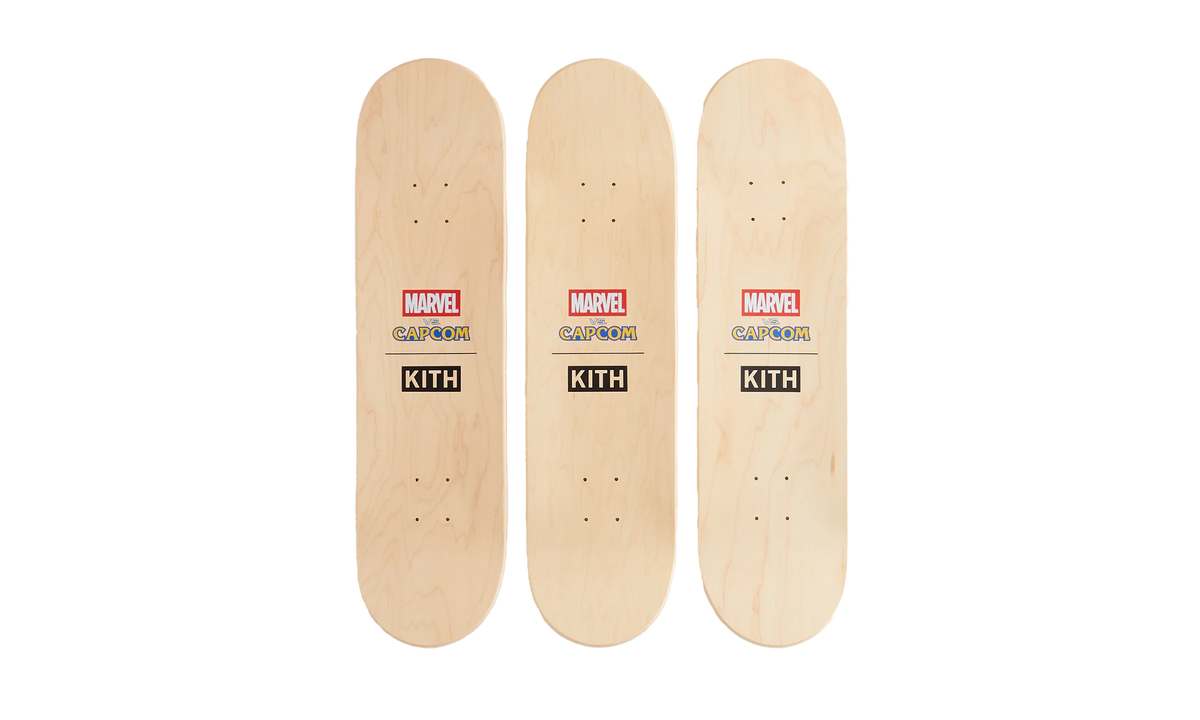 Kith Triptych Set of 3 Skatedeck "Marvel vs. Capcom - Multi" KHL150829 906